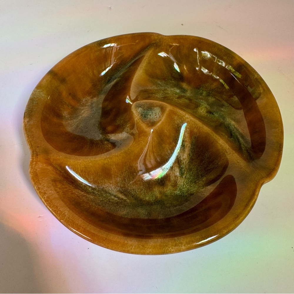 Vintage Beauce Canada Dripglaze Candy Dish